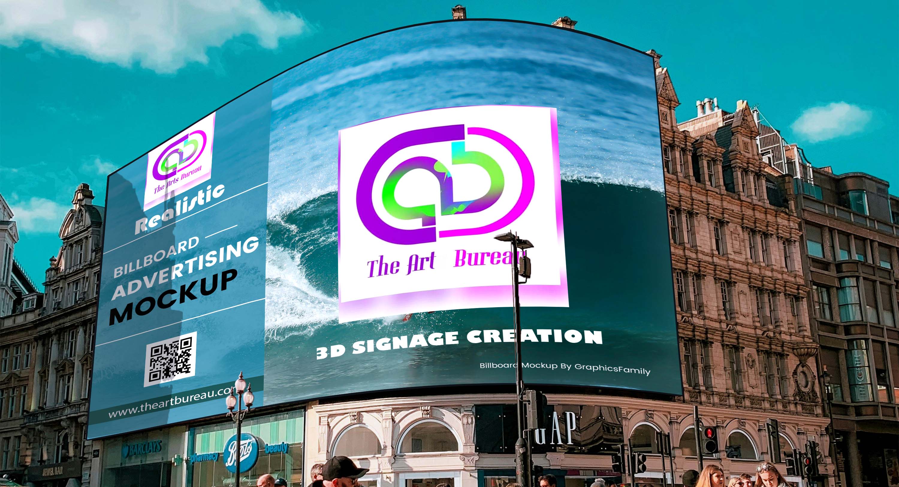 The Art Bureau Signage